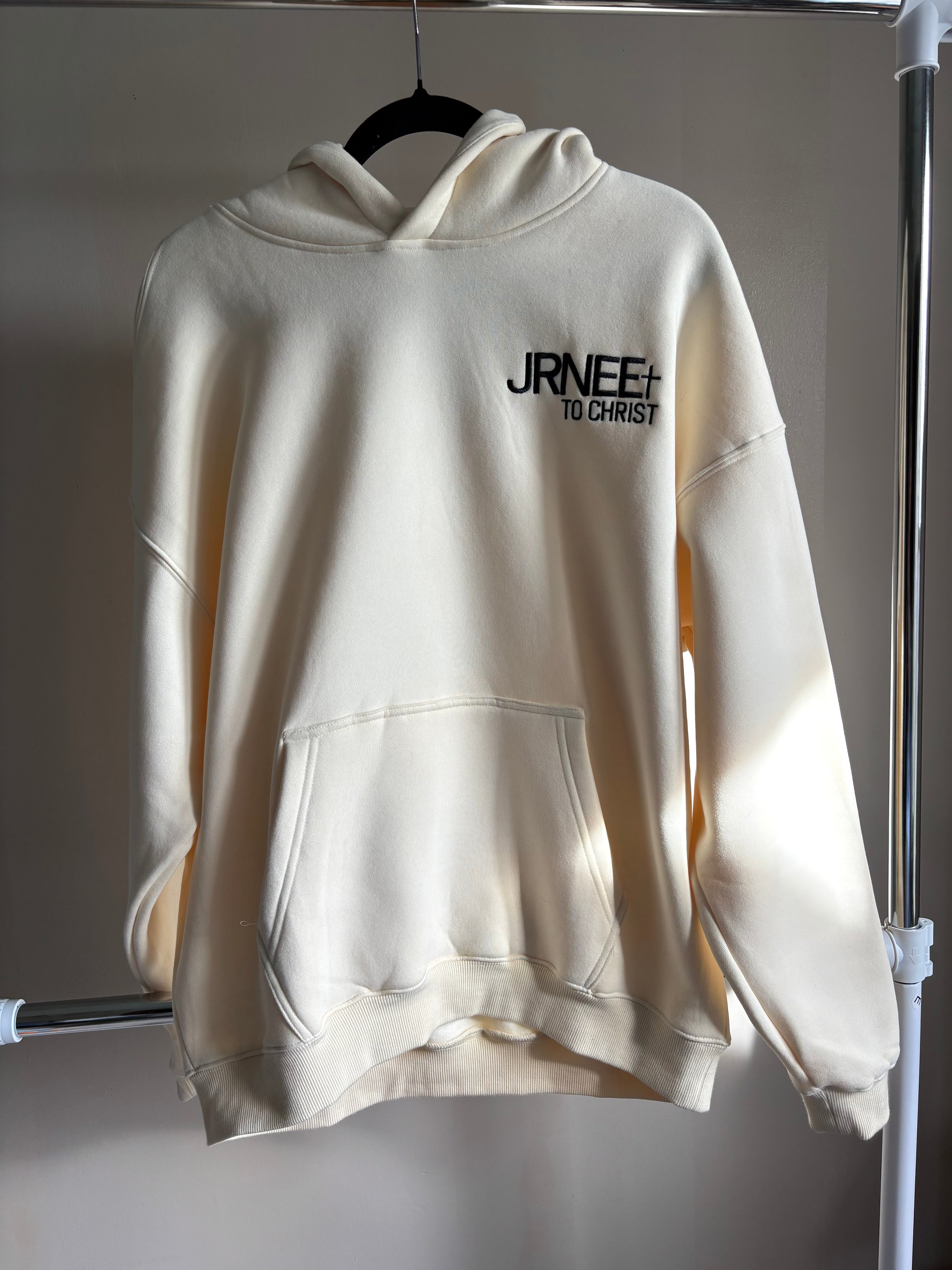 JRNEE Hoodie – To Christ (Cream)