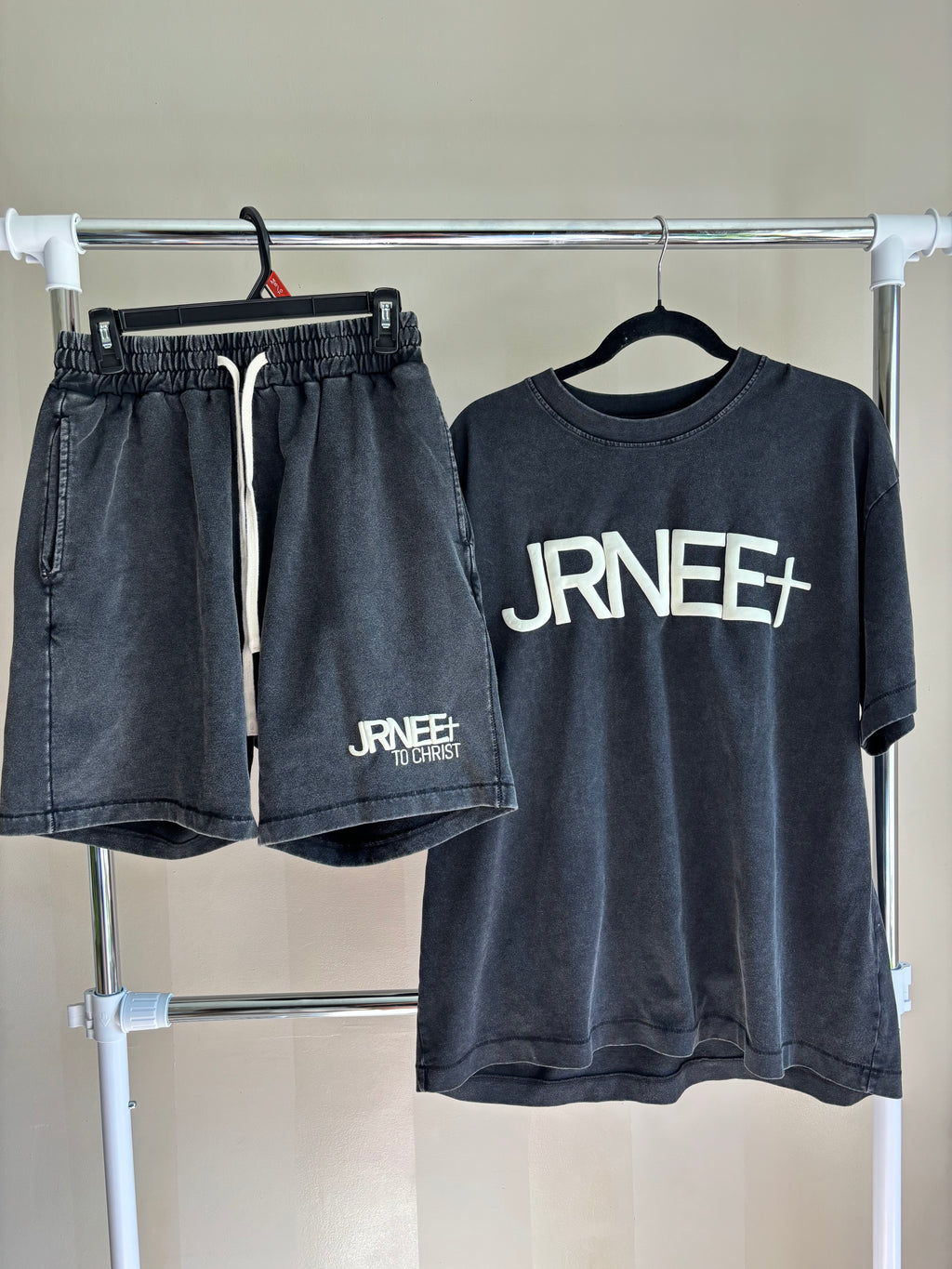 JRNEE “To Christ” Shorts (Black)