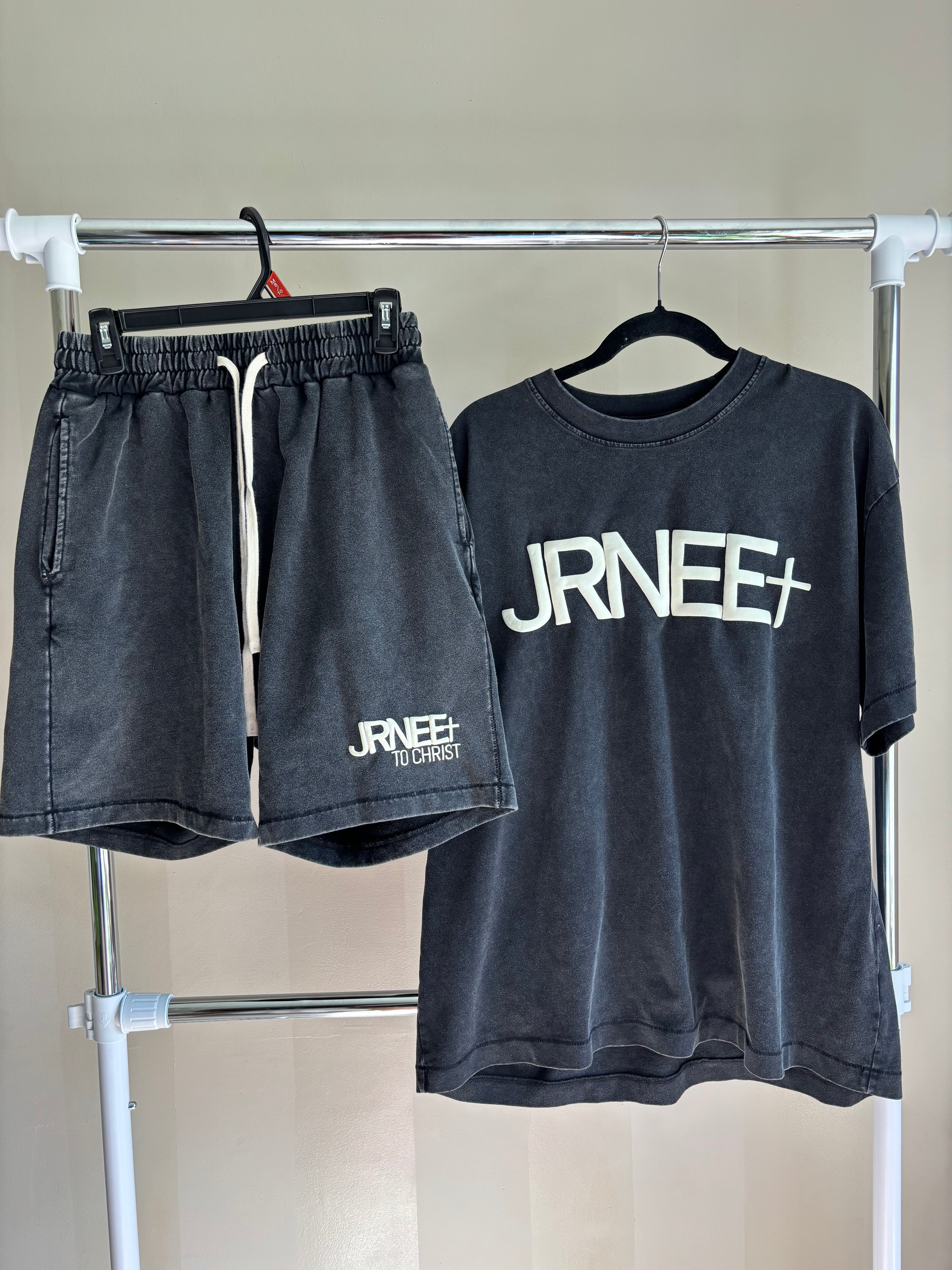 JRNEE “To Christ” Shorts (Black)