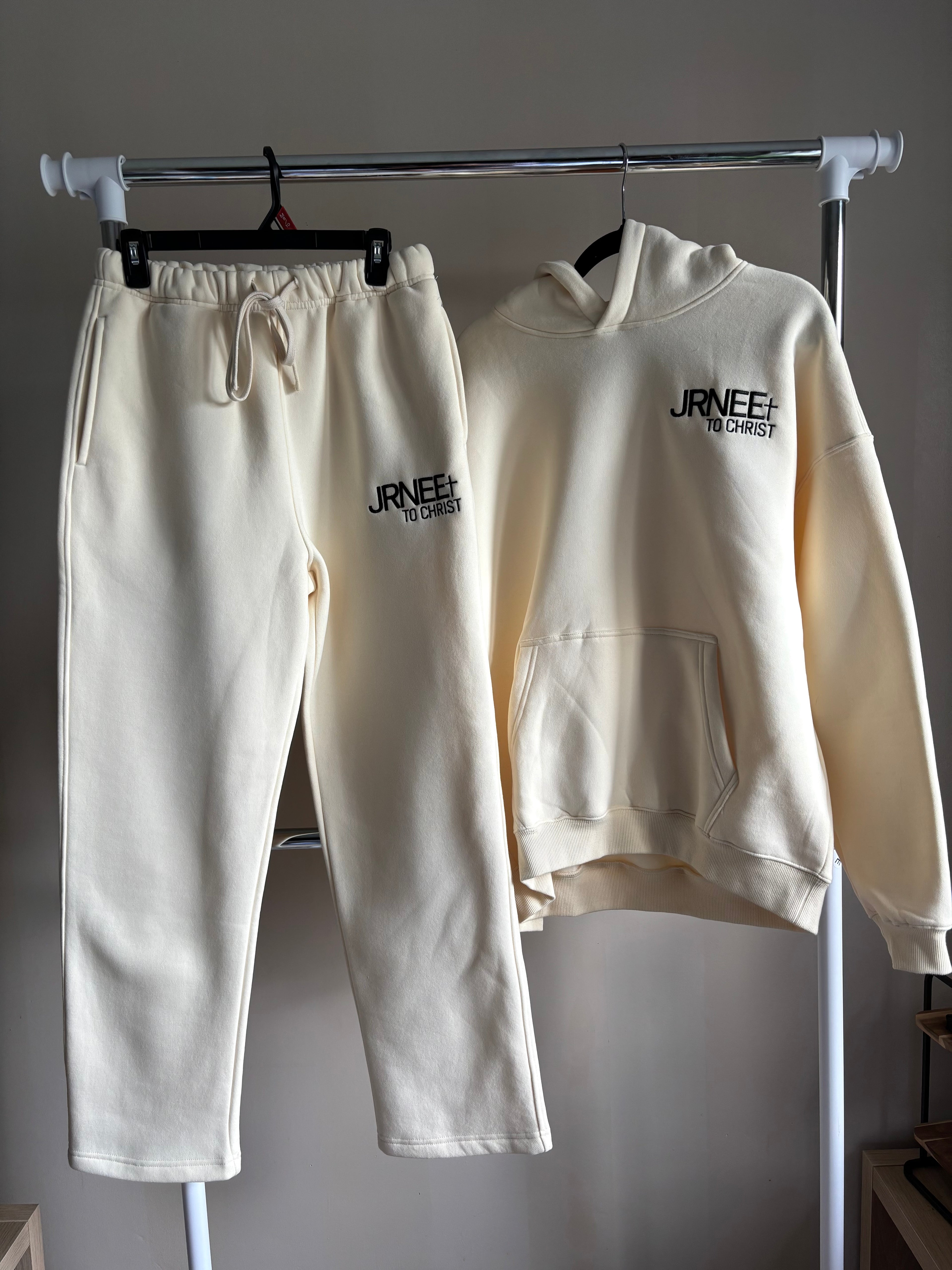 JRNEE Hoodie – To Christ (Cream)