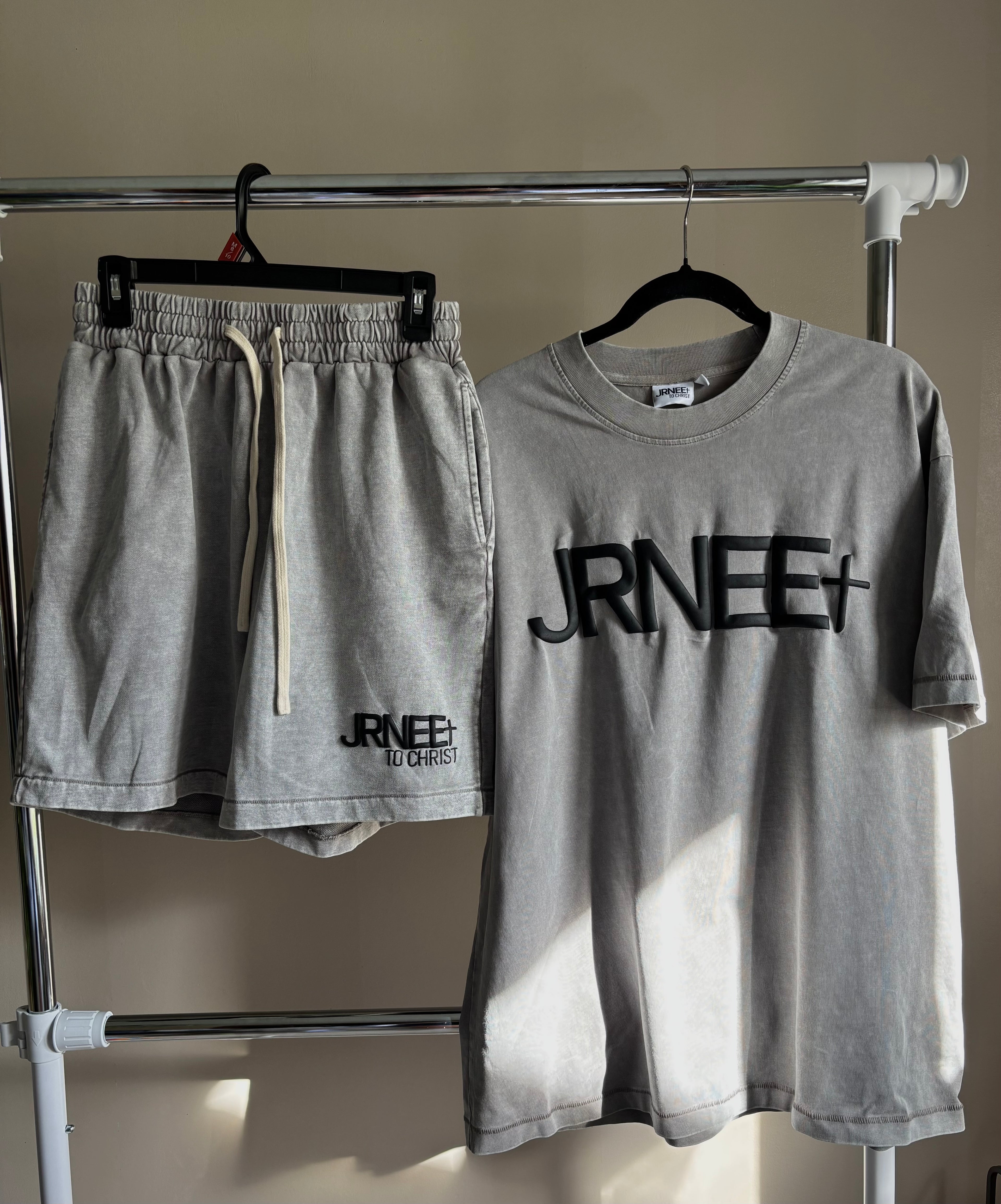 JRNEE “To Christ” Shorts (Gray)