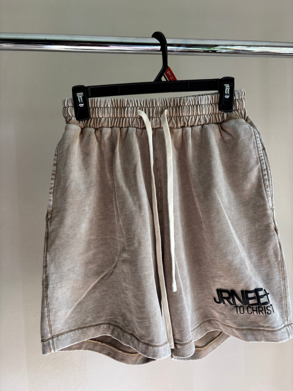 JRNEE “To Christ” Shorts (Beige)