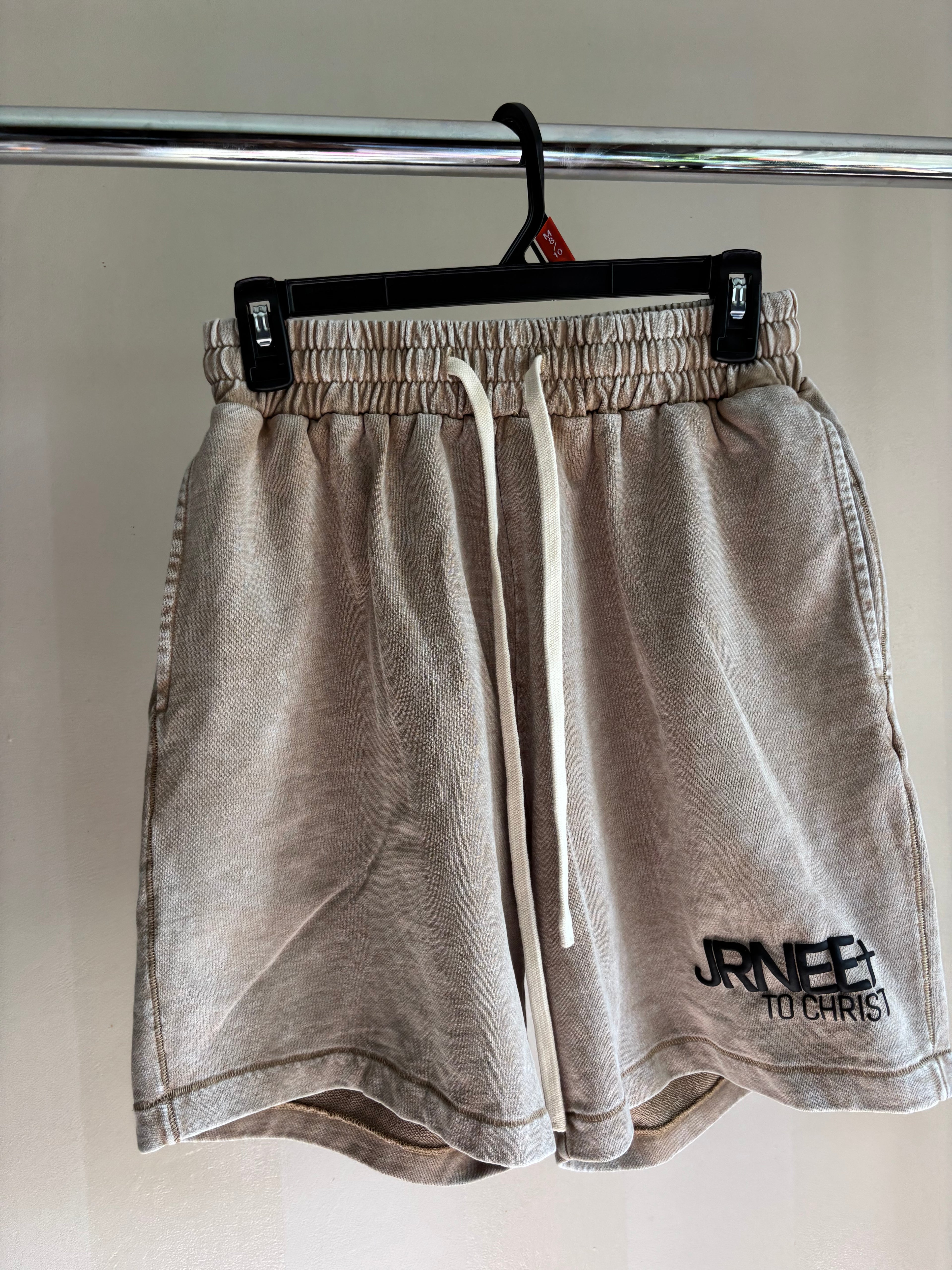 JRNEE “To Christ” Shorts (Beige)